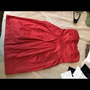 Strapless Dress with Pockets